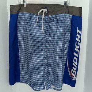 Men's Bud Light Beer Board Shorts Size 38